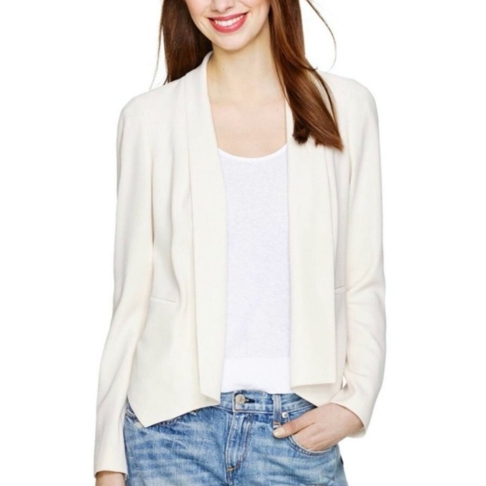 BABATON | US 0 (XS) Dominik Open Front Blazer Jacket | cream